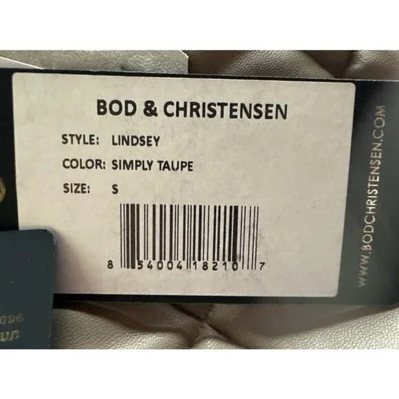 Bod & Christensen Women's Leather Puffer Jacket Quilted Size Small New with Tag - Picture 8 of 9